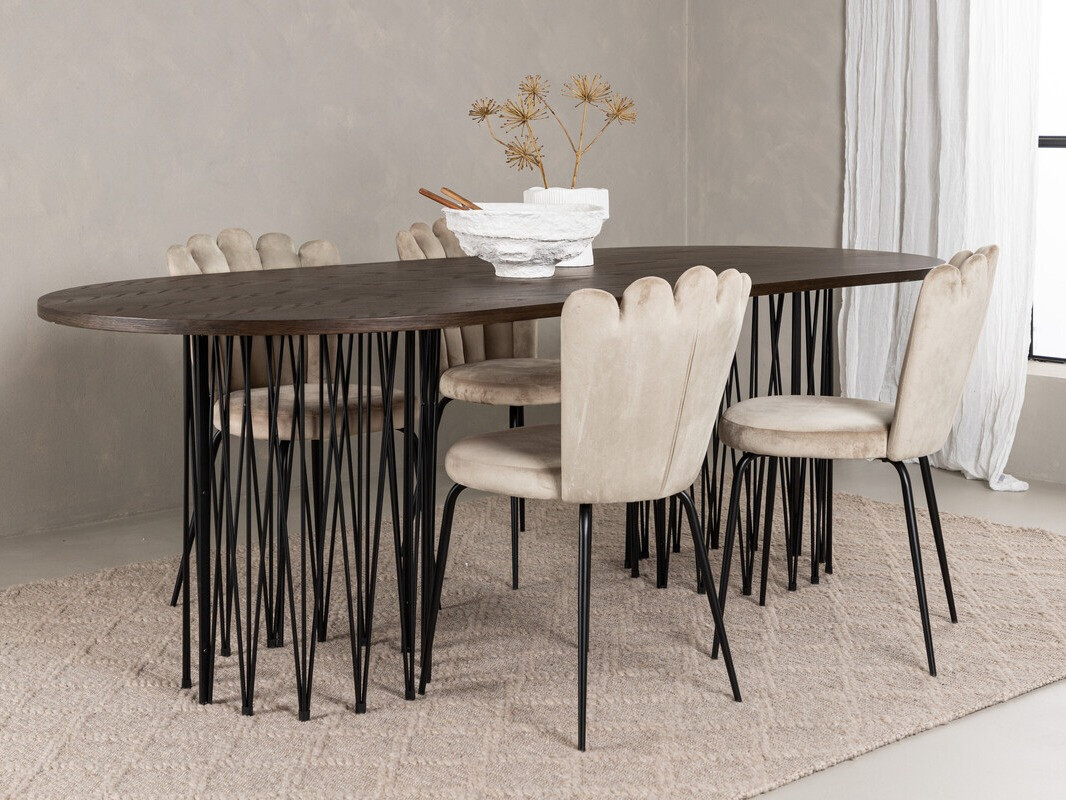Conjunto de mesas y sillas para comedor Dallas 3905
