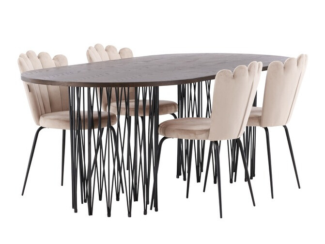 Conjunto de mesas y sillas para comedor Dallas 3905