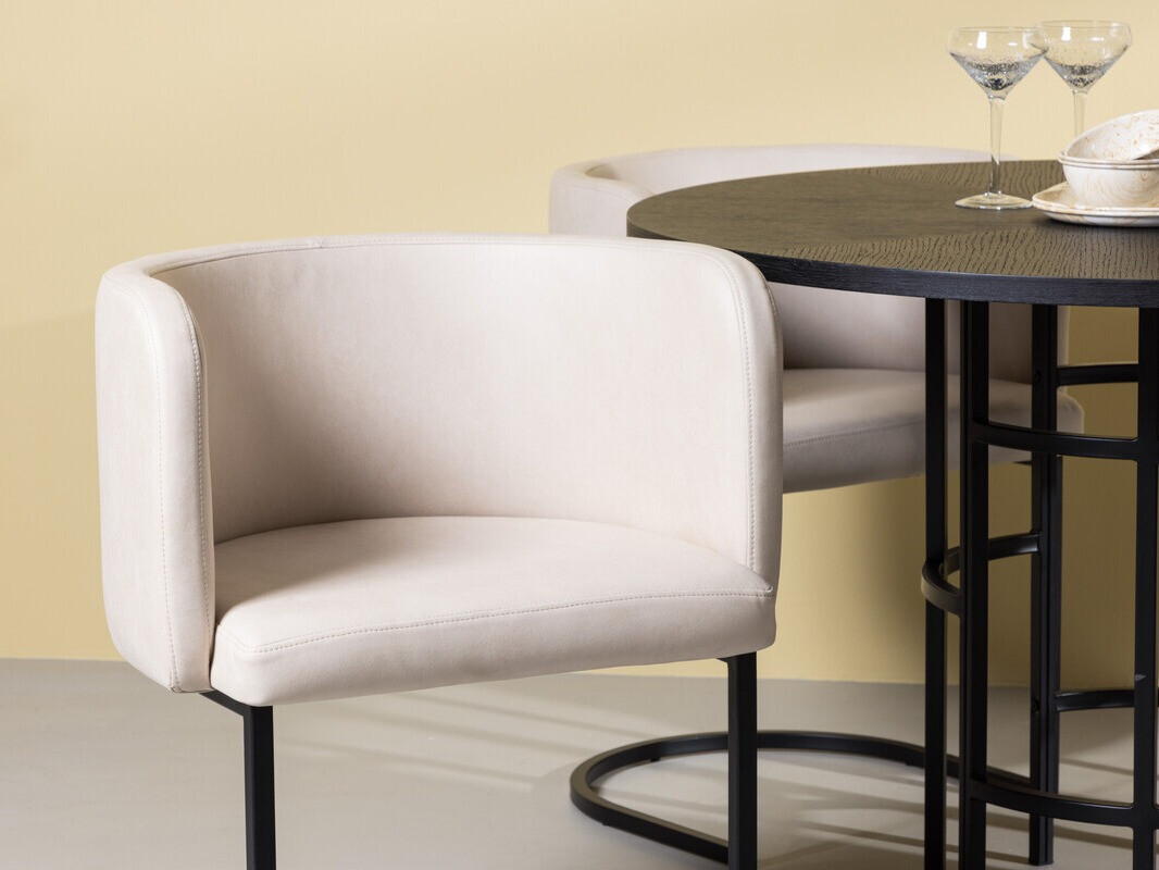 Conjunto de mesas y sillas para comedor Dallas 3916 (Negro)