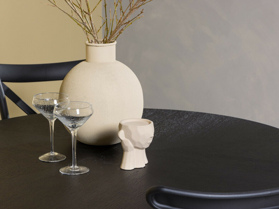 Conjunto de mesas y sillas para comedor Dallas 3917 (Negro)