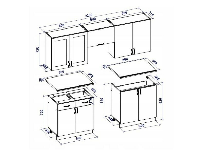 Conjunto de cocina Houston Lumen I
