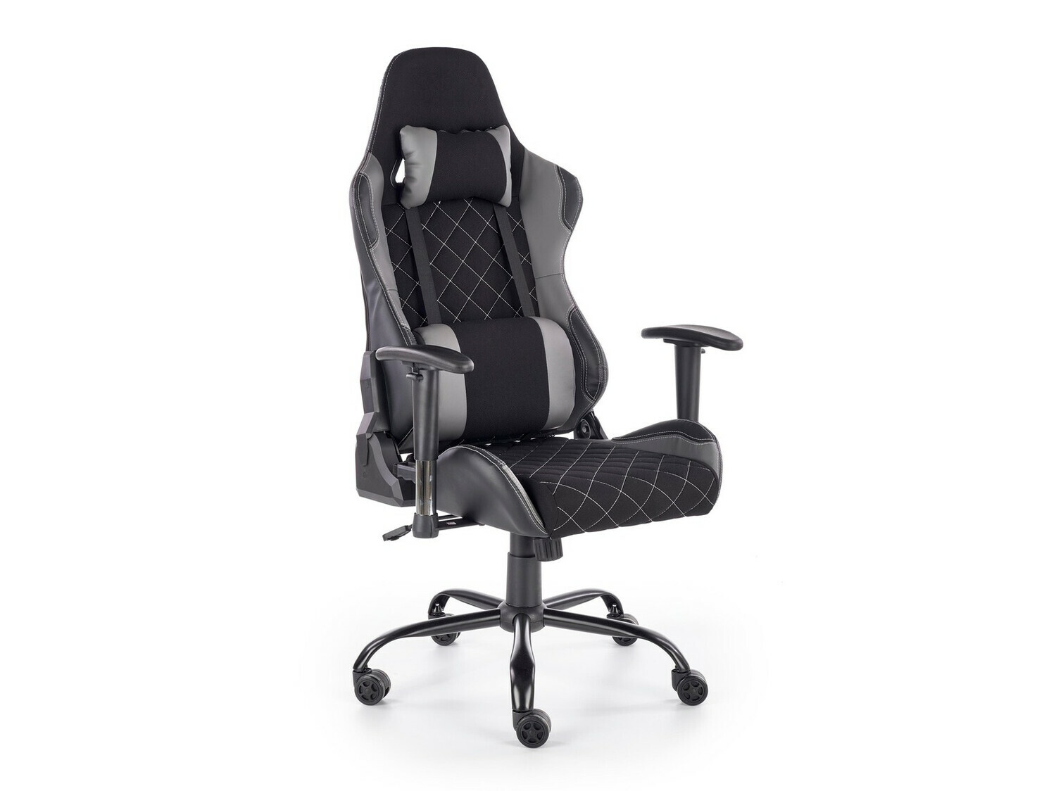 Silla de juego Houston 1431 (Negro + Gris)