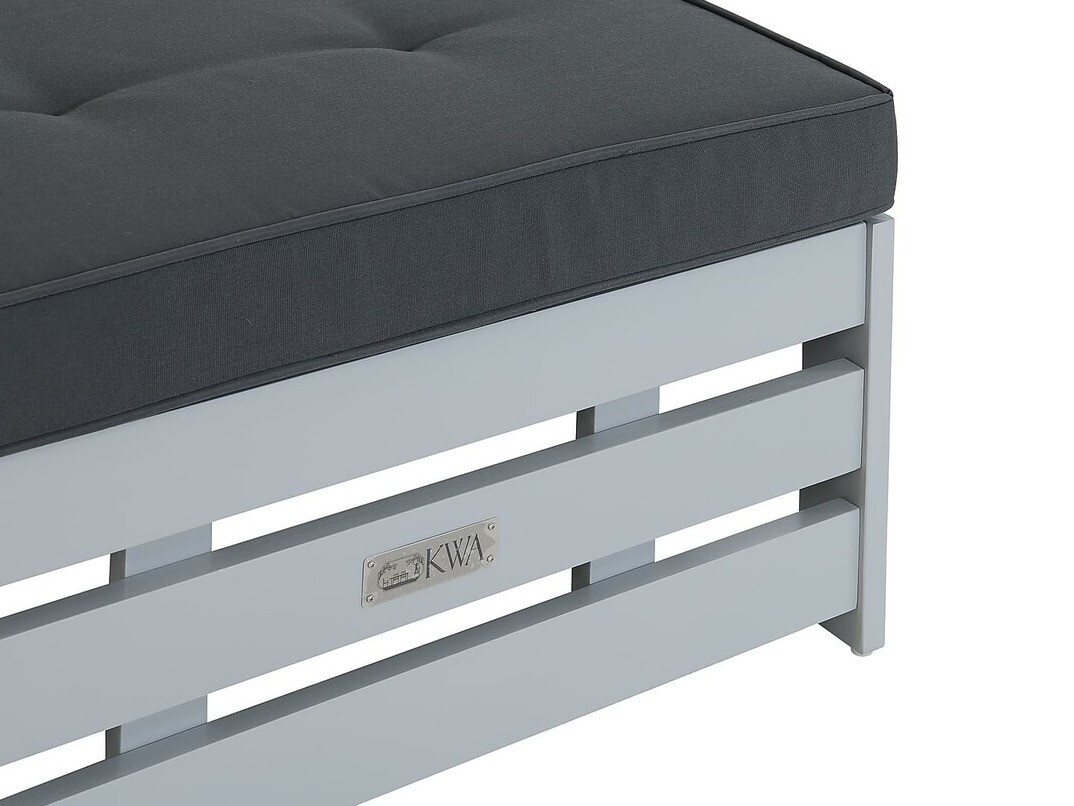 Puf de exterior Riverton 761 (Negro + Gris)