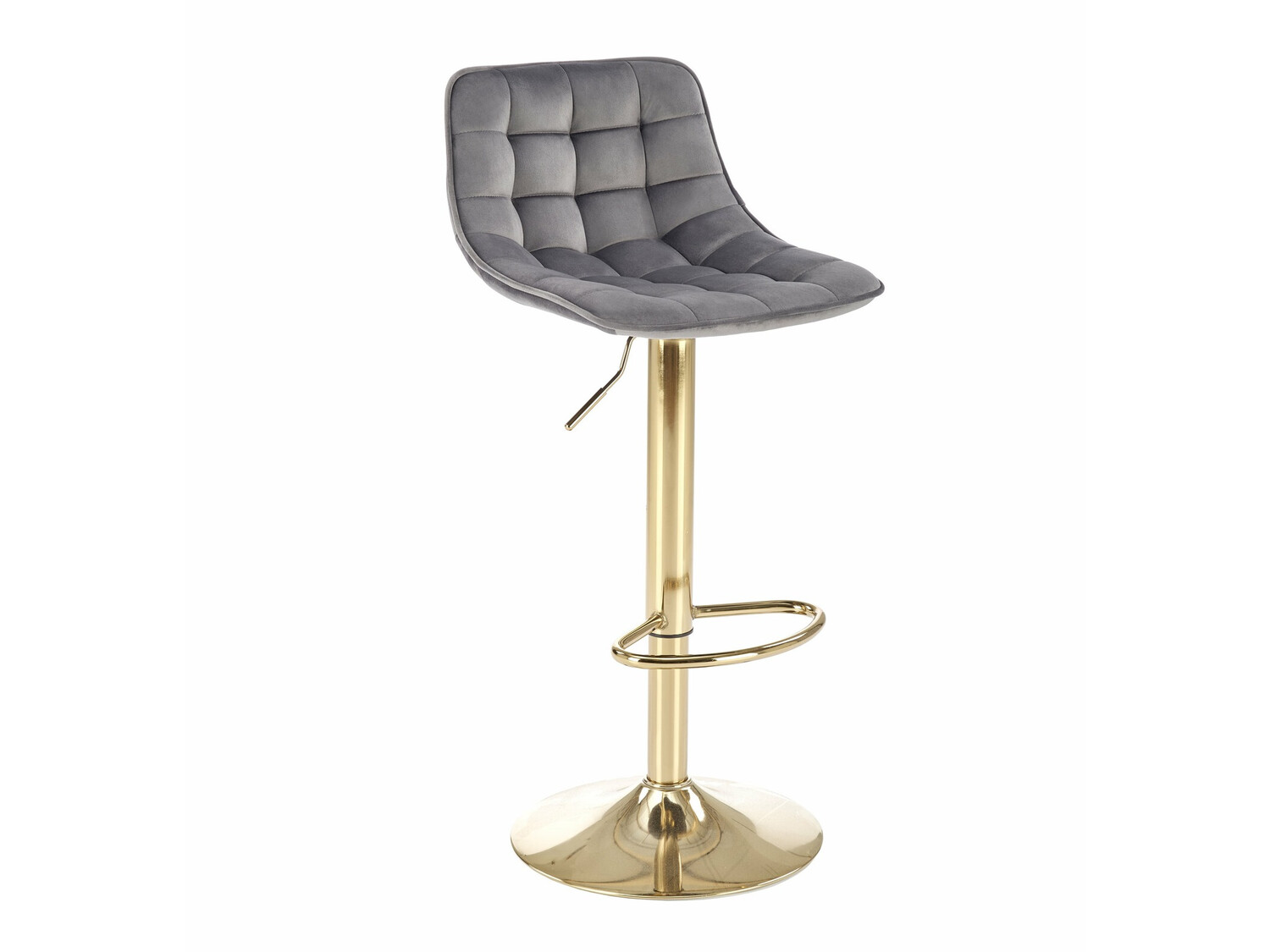 Silla de barra Houston 1441 (Gris + Dorado)