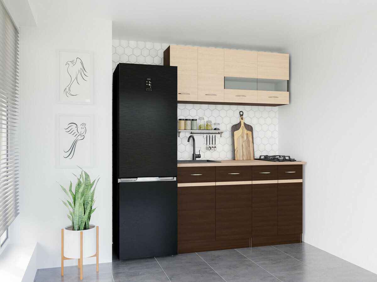 Conjunto de cocina modular Eli Dark 117