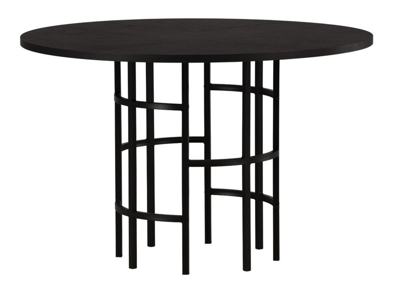 Conjunto de mesas y sillas para comedor Dallas 3424 (Negro)