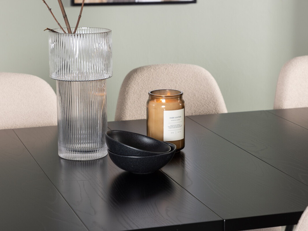 Conjunto de mesas y sillas para comedor Dallas 3964 (Beige + Negro)