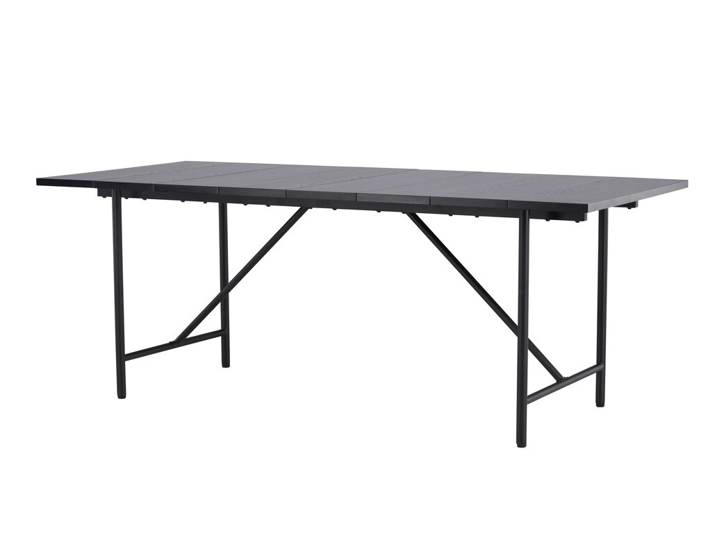 Conjunto de mesas y sillas para comedor Dallas 3964 (Negro + Plata)