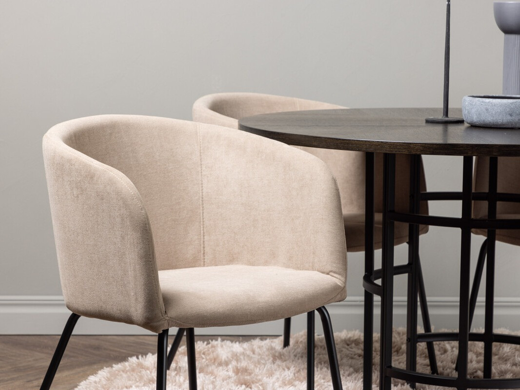 Conjunto de comedor Dallas 3972 (Marrón + Negro)