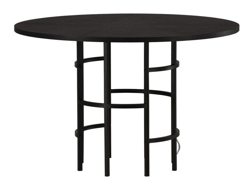 Conjunto de mesas y sillas para comedor Dallas 3972 (Negro)