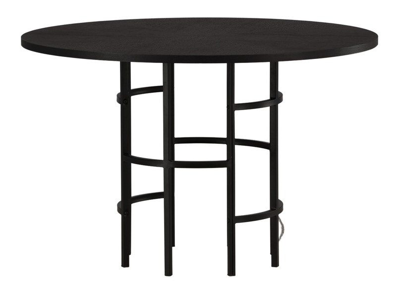 Conjunto de mesas y sillas para comedor Dallas 3973 (Negro)
