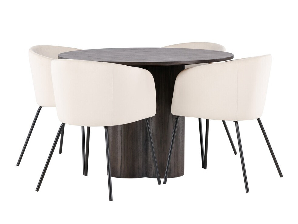 Conjunto de mesas y sillas para comedor Dallas 3978 (Marrón)