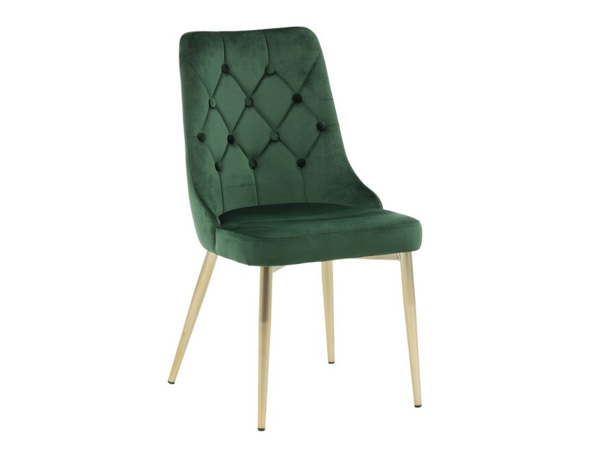 Conjunto de mesas y sillas para comedor Dallas 1256 (Verde + Dorado)