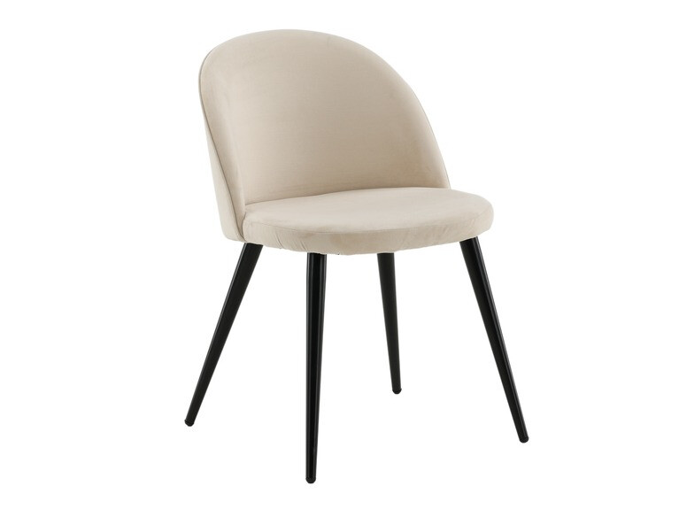 Conjunto de mesas y sillas para comedor Dallas 1944 (Crema + Negro)