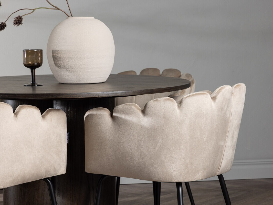 Conjunto de mesas y sillas para comedor Dallas 3984 (Marrón)