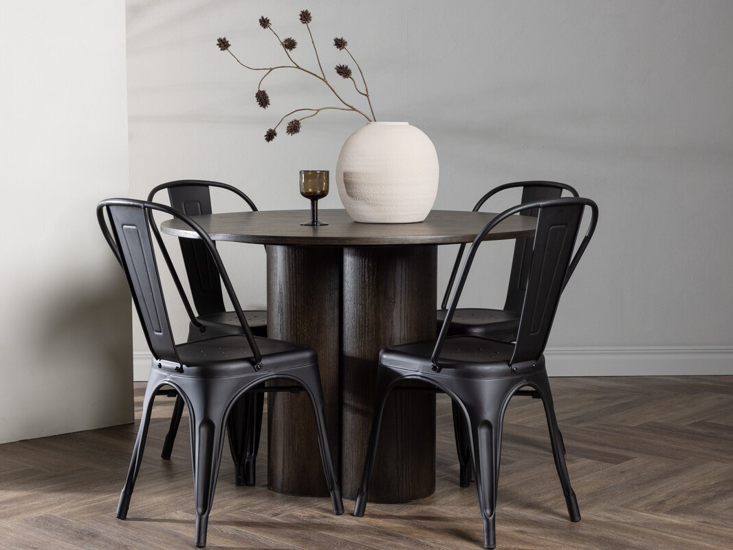 Conjunto de mesas y sillas para comedor Dallas 3988 (Marrón)