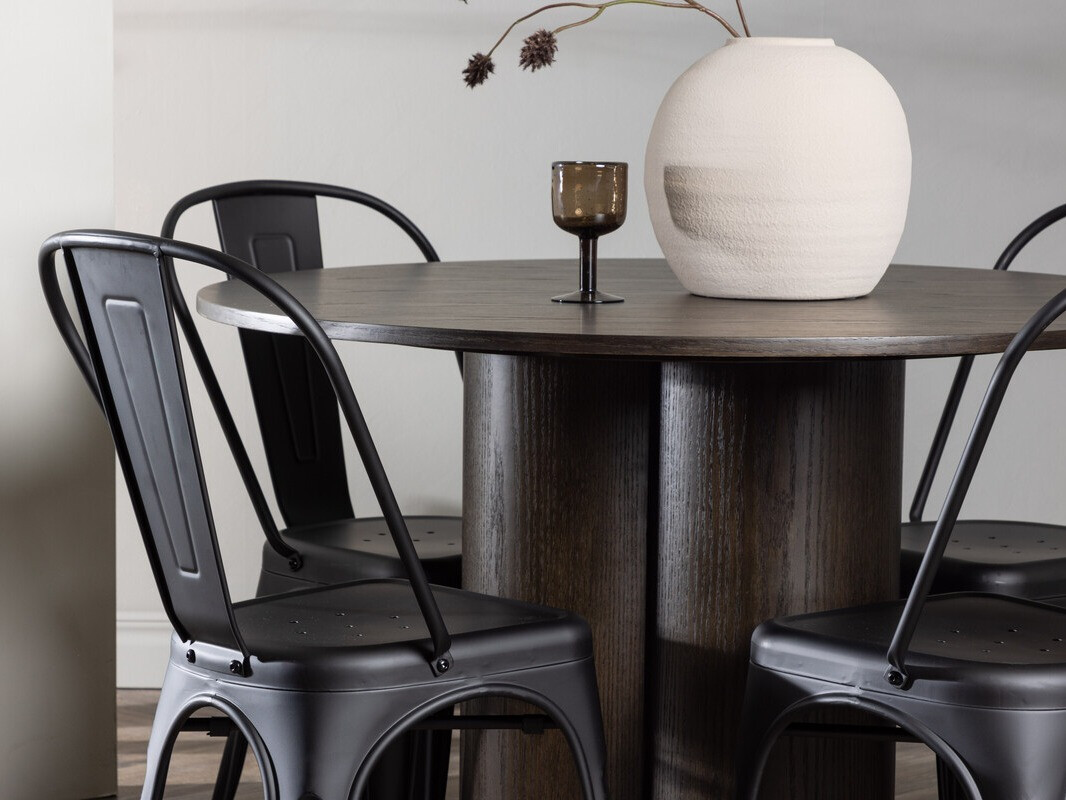 Conjunto de mesas y sillas para comedor Dallas 3988 (Marrón)