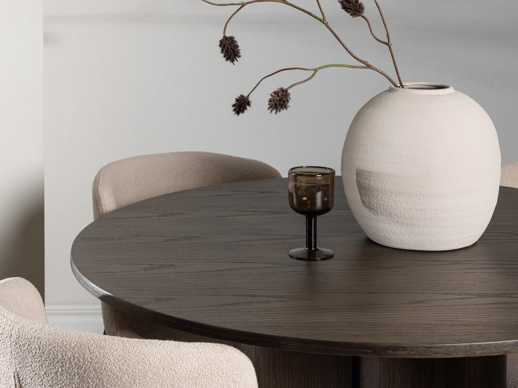 Conjunto de mesas y sillas para comedor Dallas 3989 (Beige + Negro)