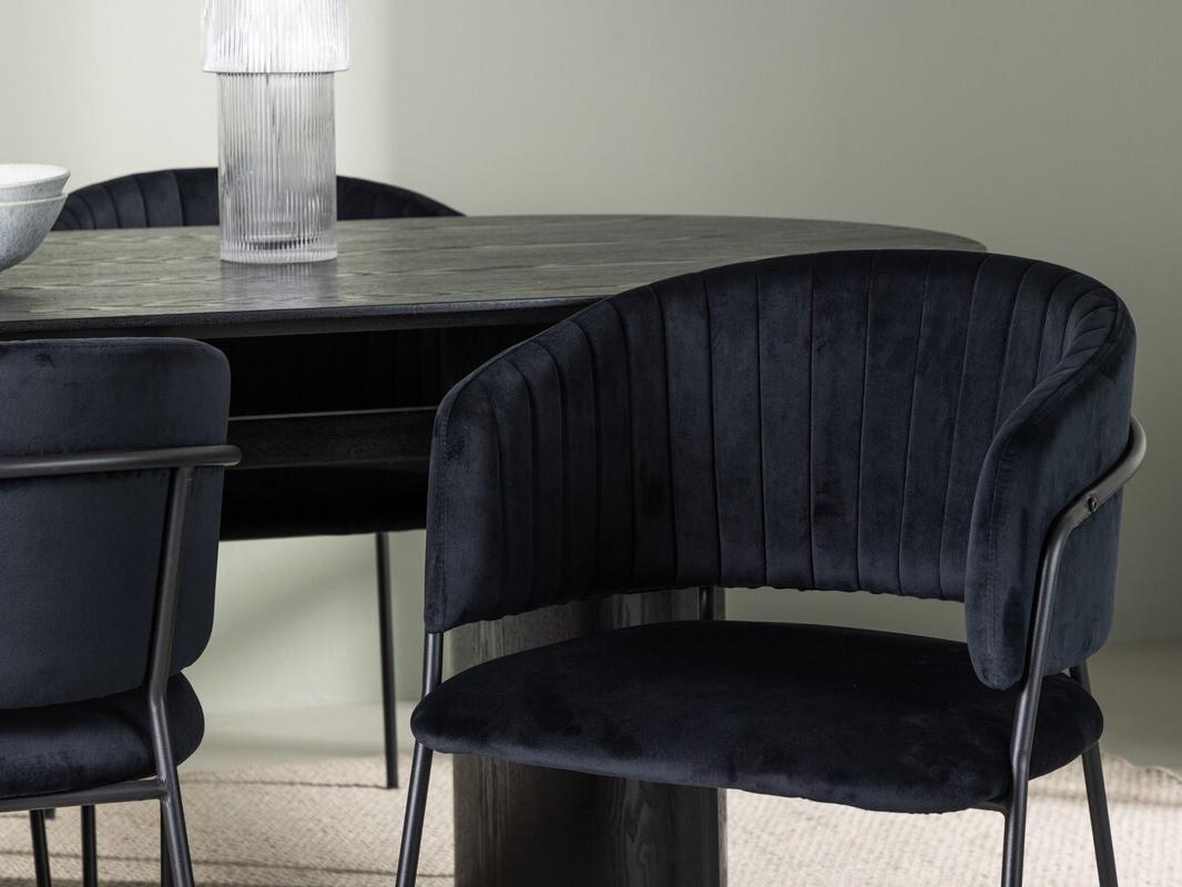 Conjunto de comedor Dallas 3994 (Negro)