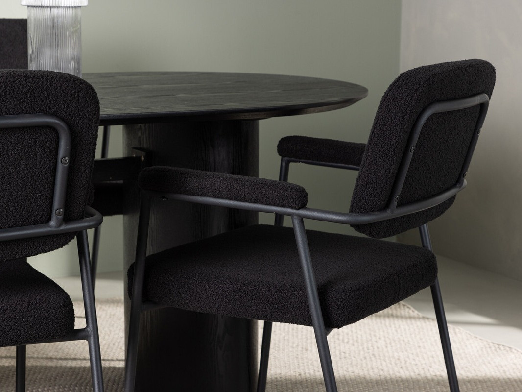 Conjunto de comedor Dallas 3996 (Negro)