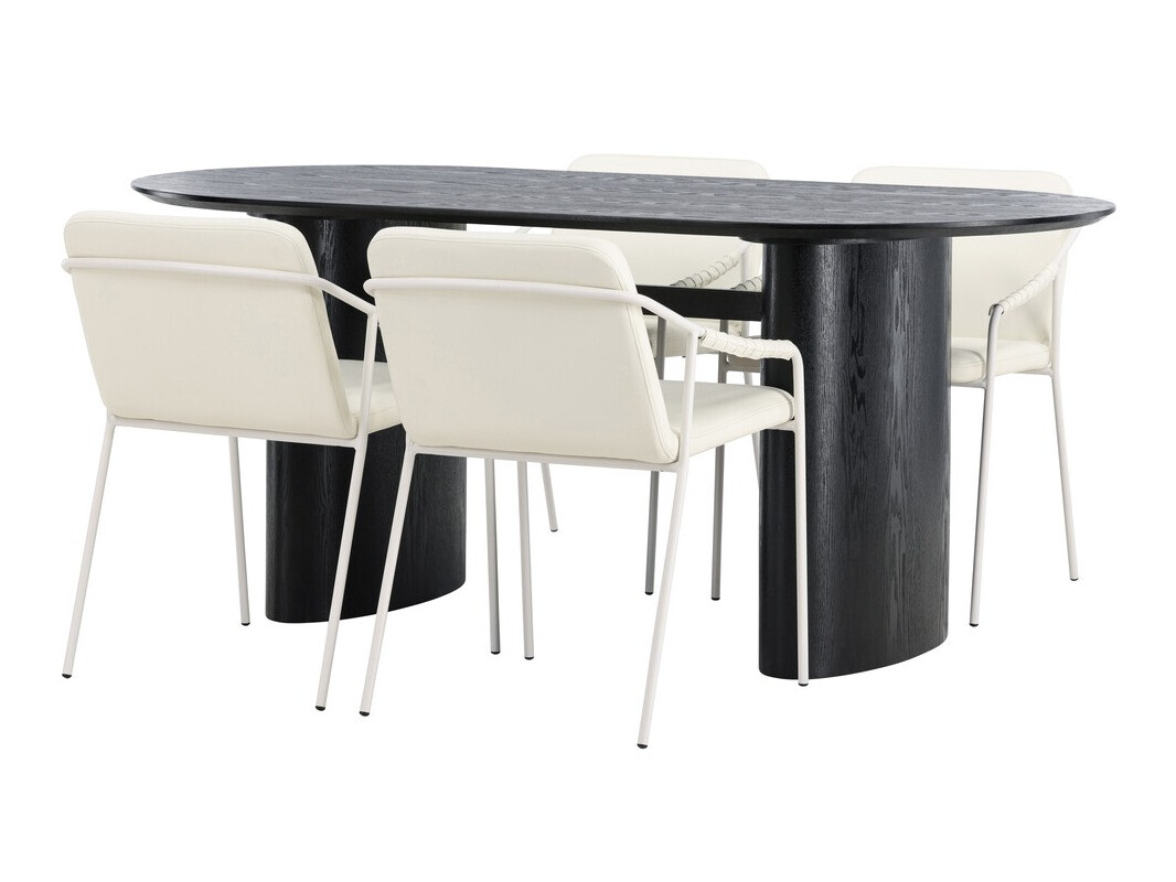 Conjunto de comedor Dallas 3999 (Negro)