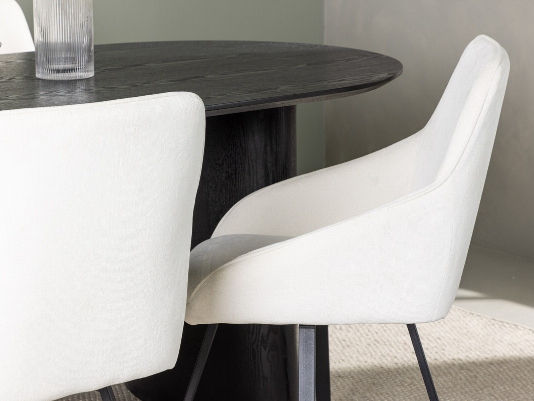 Conjunto de mesas y sillas para comedor Dallas 3991 (Negro)