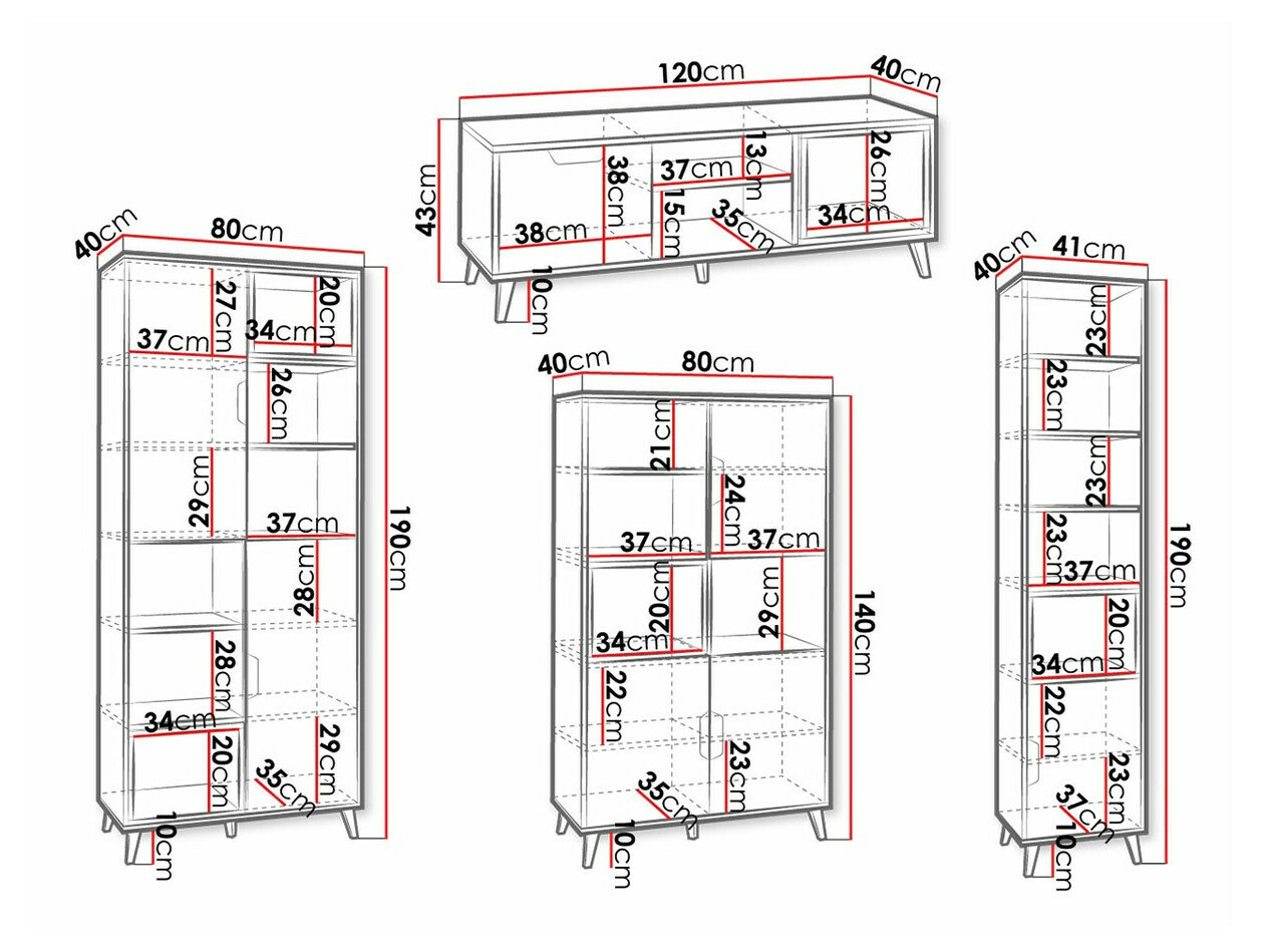 Conjunto de salón Domvera 115