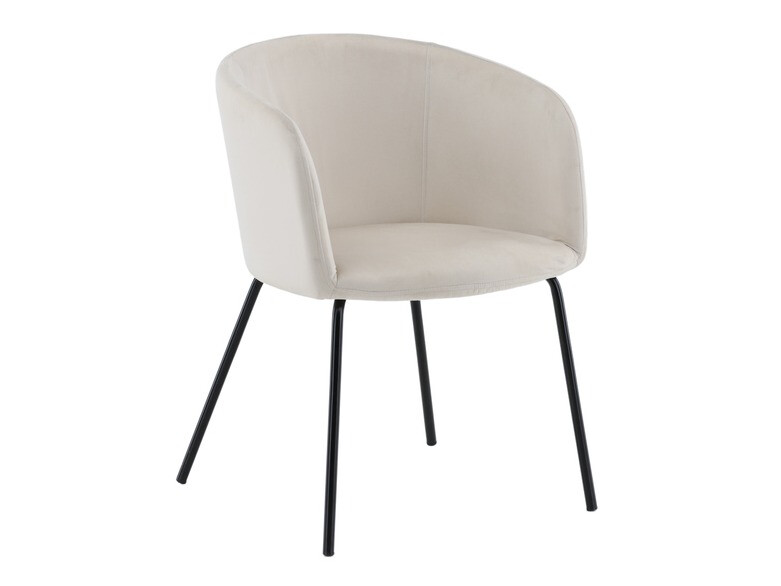 Conjunto de comedor Dallas 4006 (Crema + Negro)