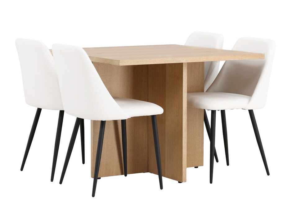 Conjunto de mesas y sillas para comedor Dallas 4005 (Blanco)