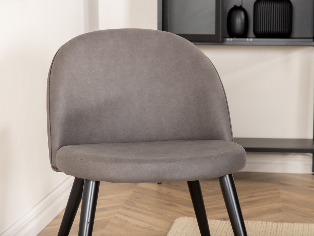 Conjunto de mesas y sillas para comedor Dallas 3042 (Gris oscuro + Negro)