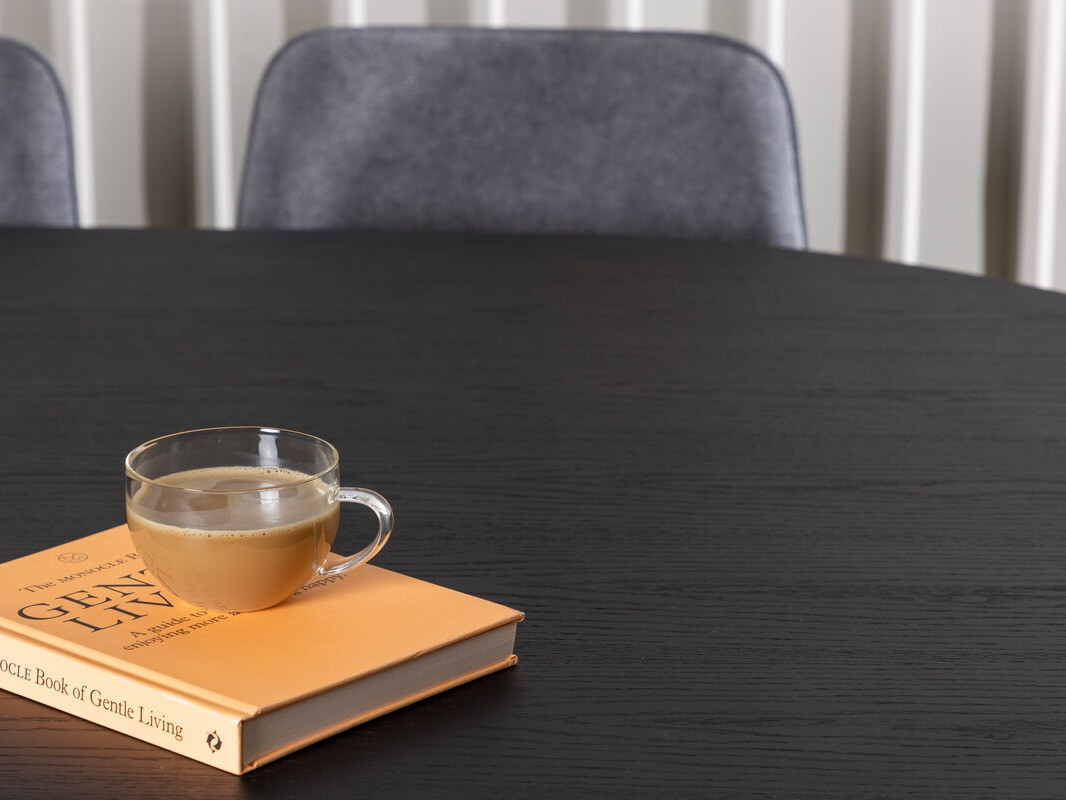 Conjunto de mesas y sillas para comedor Dallas 4021 (Gris + Negro)