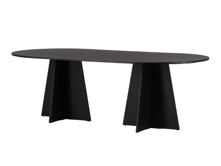 Conjunto de mesas y sillas para comedor Dallas 4033 (Negro + Plata)