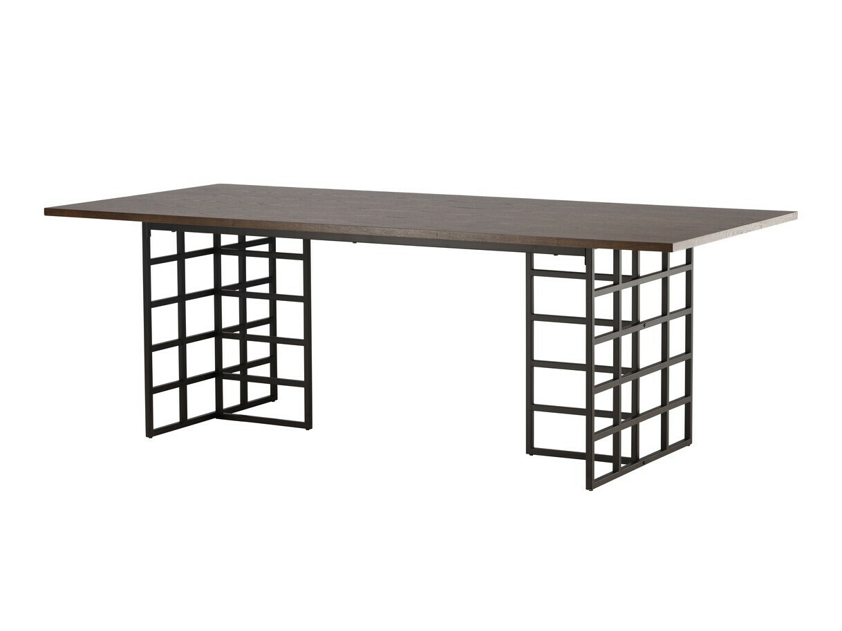 Conjunto de mesas y sillas para comedor Dallas 4042 (Marrón + Negro)