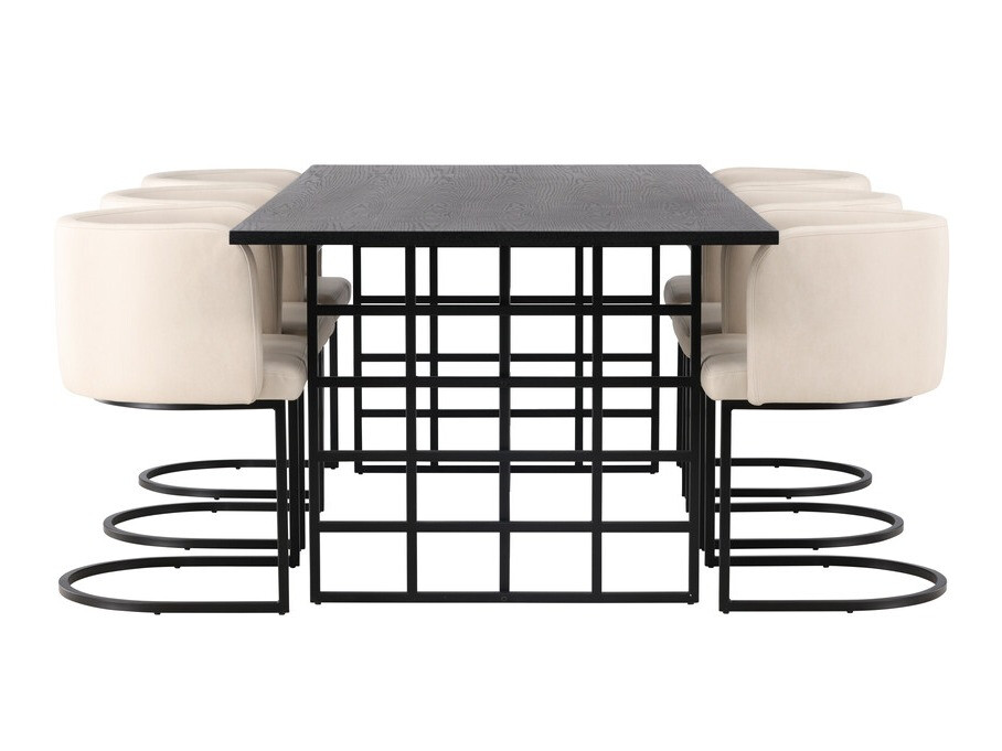 Conjunto de mesas y sillas para comedor Dallas 4043 (Negro)