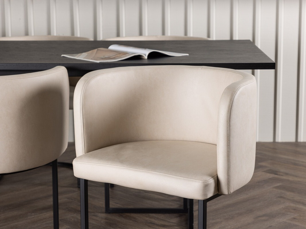 Conjunto de mesas y sillas para comedor Dallas 4043 (Negro)