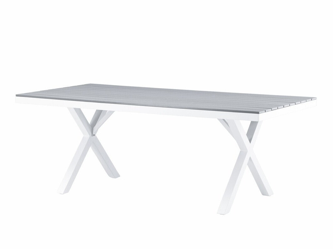 Mesa para exterior Dallas 3392 (Gris + Blanco)