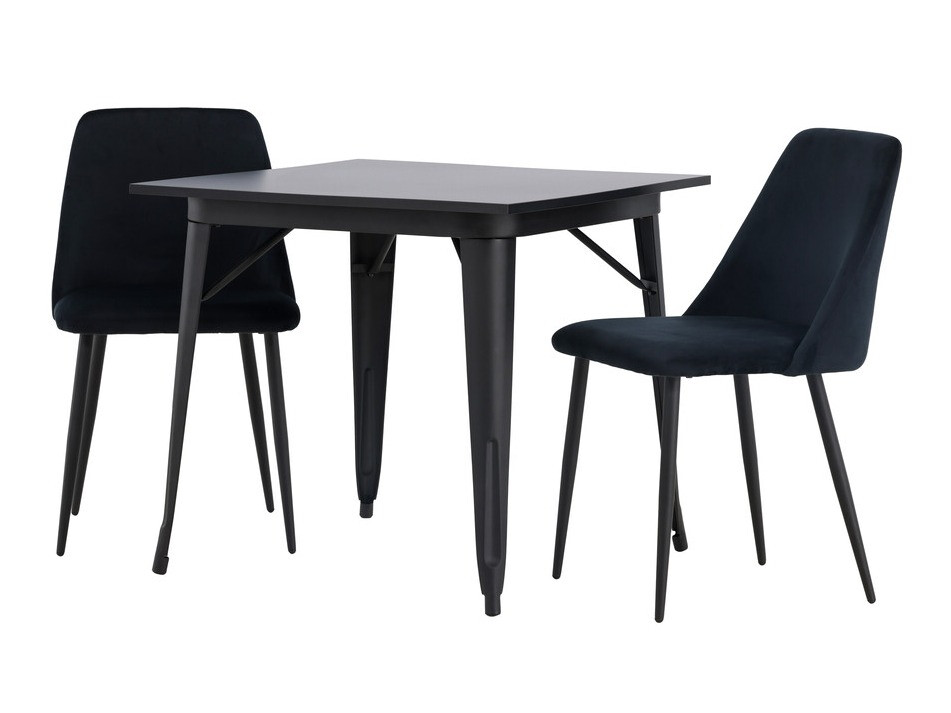 Conjunto de comedor Dallas 4049 (Negro)