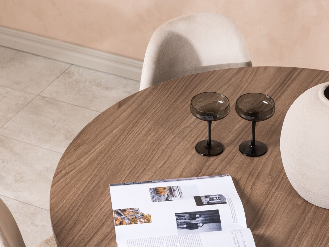 Conjunto de mesas y sillas para comedor Dallas 4054 (Beige + Negro)