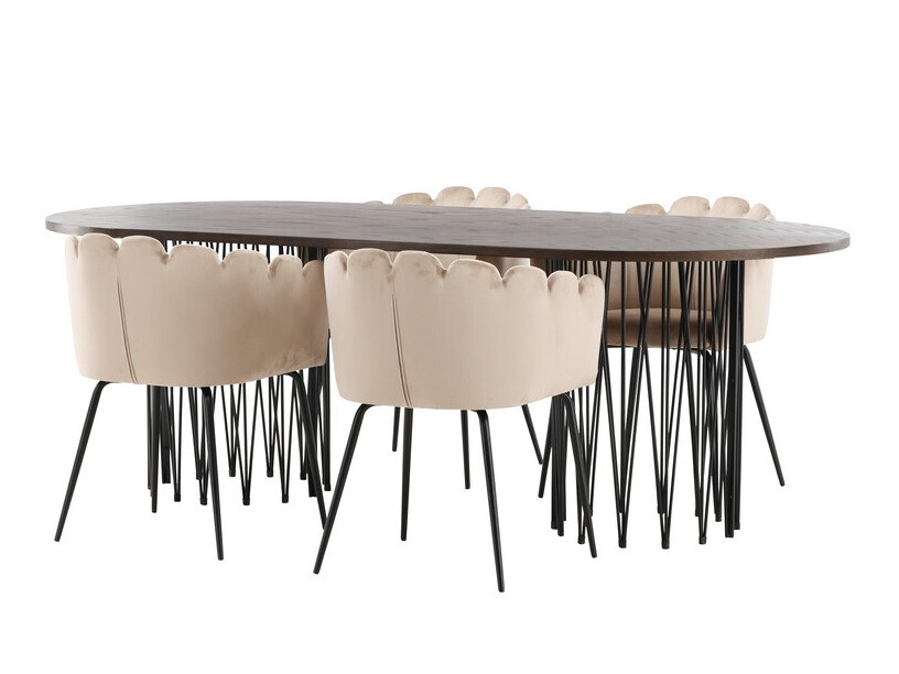 Conjunto de mesas y sillas para comedor Dallas 4058
