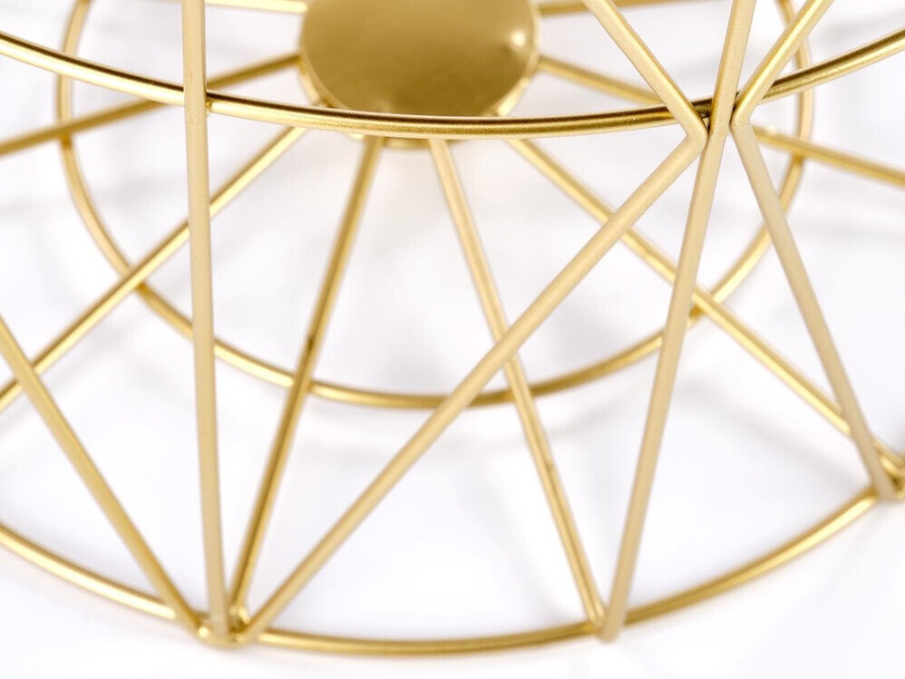 Mesa de centro Houston 1454 (Dorado + Mármol negro)