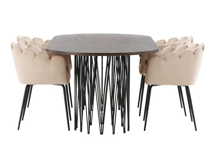 Conjunto de mesas y sillas para comedor Dallas 4058
