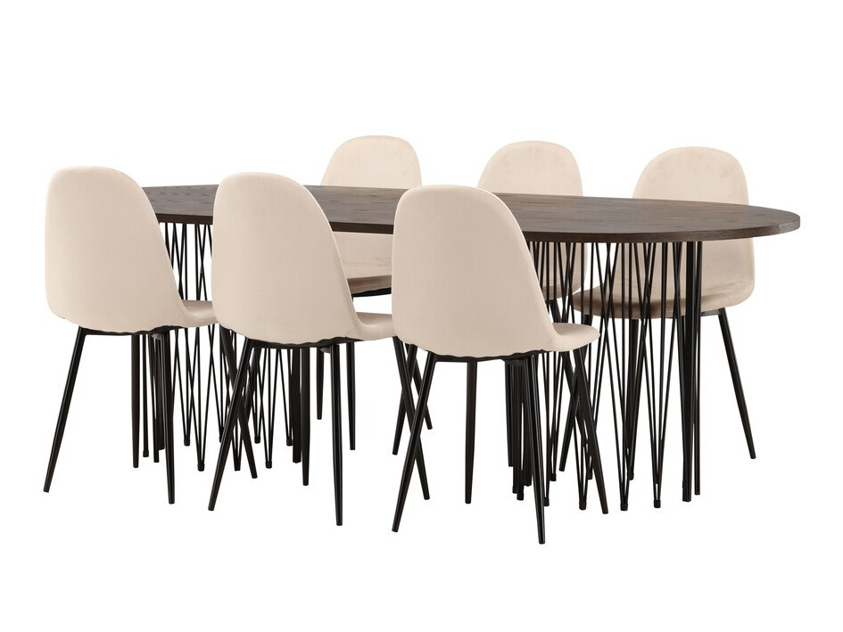 Conjunto de mesas y sillas para comedor Dallas 4062