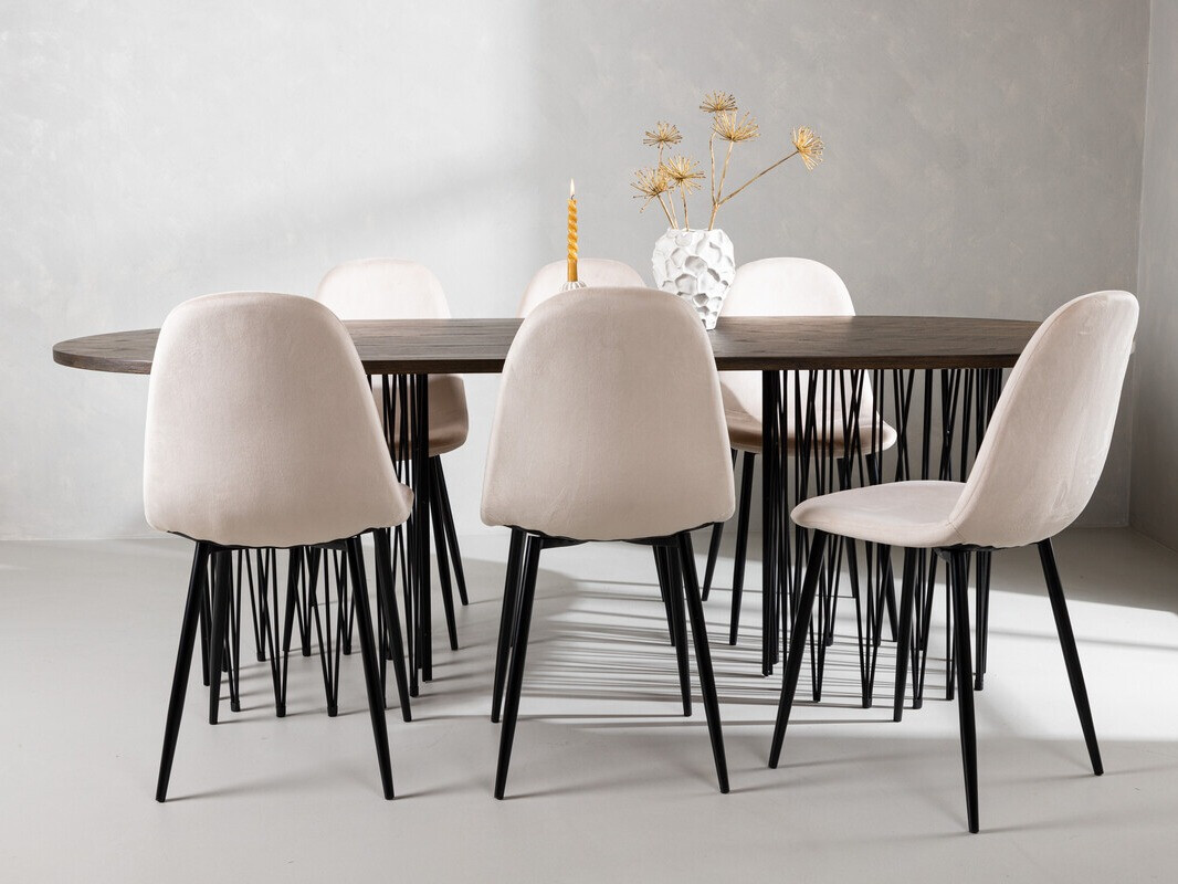 Conjunto de mesas y sillas para comedor Dallas 4062