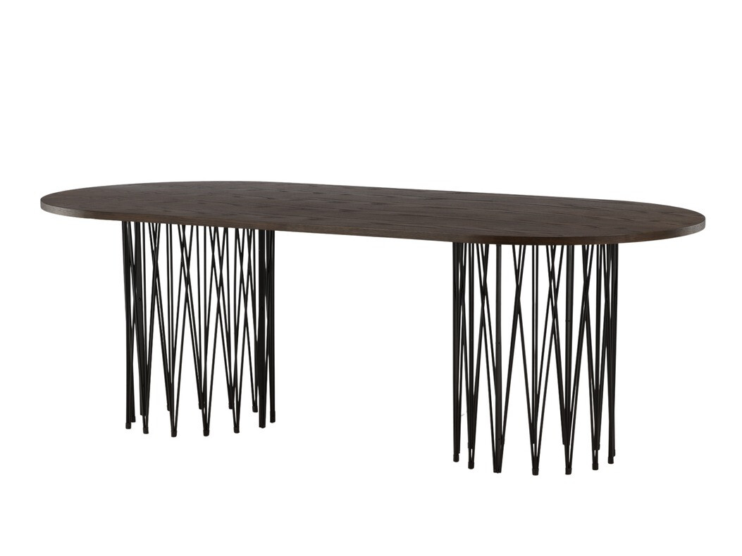 Conjunto de mesas y sillas para comedor Dallas 4063 (Crema + Negro)
