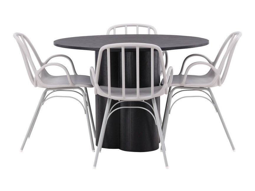 Conjunto de comedor Dallas 4077 (Gris claro)