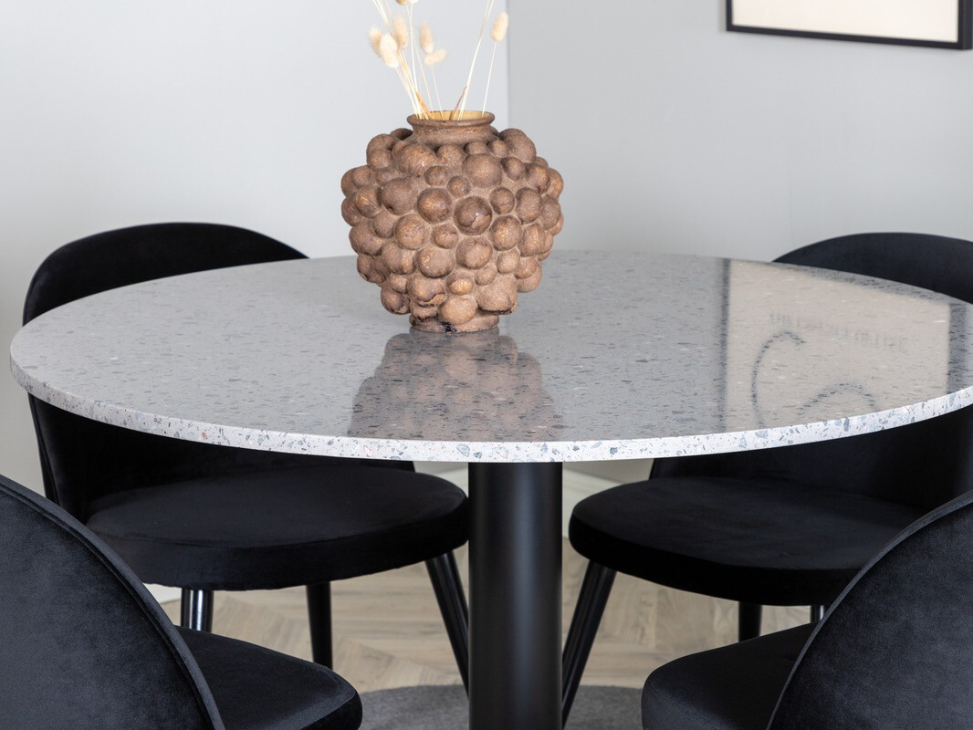 Conjunto de comedor Dallas 368 (Negro)