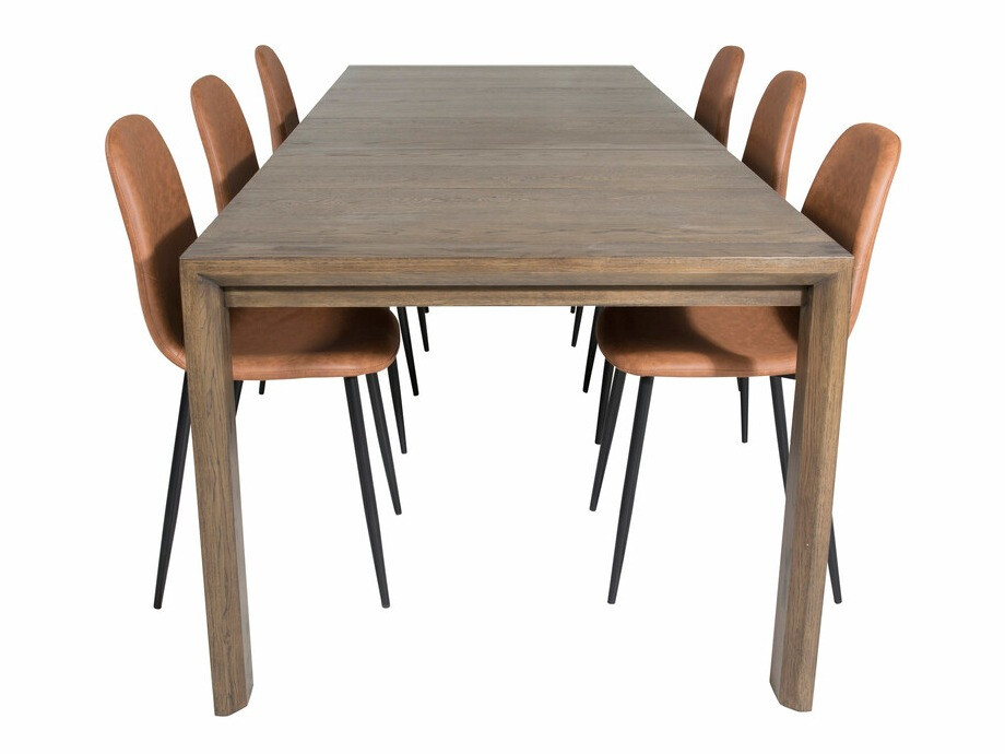 Conjunto de mesas y sillas para comedor Dallas 2655 (Roble oscuro)