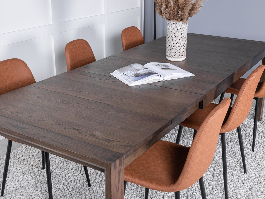 Conjunto de mesas y sillas para comedor Dallas 2655 (Roble oscuro)