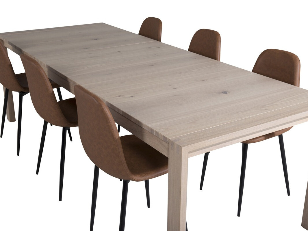 Conjunto de mesas y sillas para comedor Dallas 2655 (Roble)