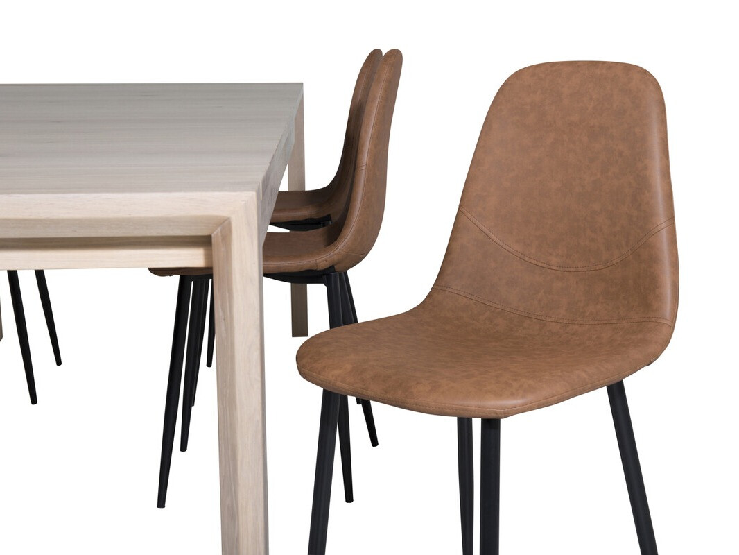 Conjunto de mesas y sillas para comedor Dallas 2655 (Roble)